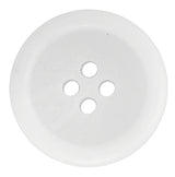 The Regular Suit Buttons are white, round, four-hole suit buttons viewed from above—ideal for replacing lost or damaged buttons.