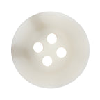 A round, white nylon "Khakis, Chinos and Casual Cotton Pant Button" with four holes viewed from above on a plain background—ideal as a replacement for your favorite pants.