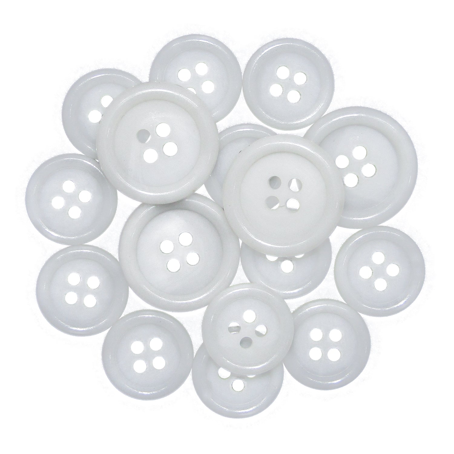 Luxury Suit Buttons: a set of white vegan buttons, ideal for adding a refined touch to any garment.