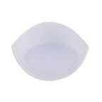 A single white, oval-shaped Padded Bra Cup Insert with stitched edges is shown from above on a white background—perfect for use as a push-up bra insert.