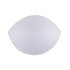 Padded Bra Cup Inserts: White, oval-shaped push-up bra pads with stitched edges, shown on a plain white background.