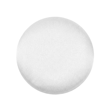 The Tuxedo Suit Buttons are round, white, fabric-covered buttons displayed on a plain white background, echoing the classic design found on formal suit jackets.