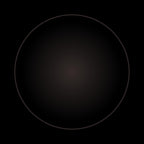 A dark circle with a subtle gradient, centered on a black background, captures the refined elegance of Buffalo Horn Suit Buttons.