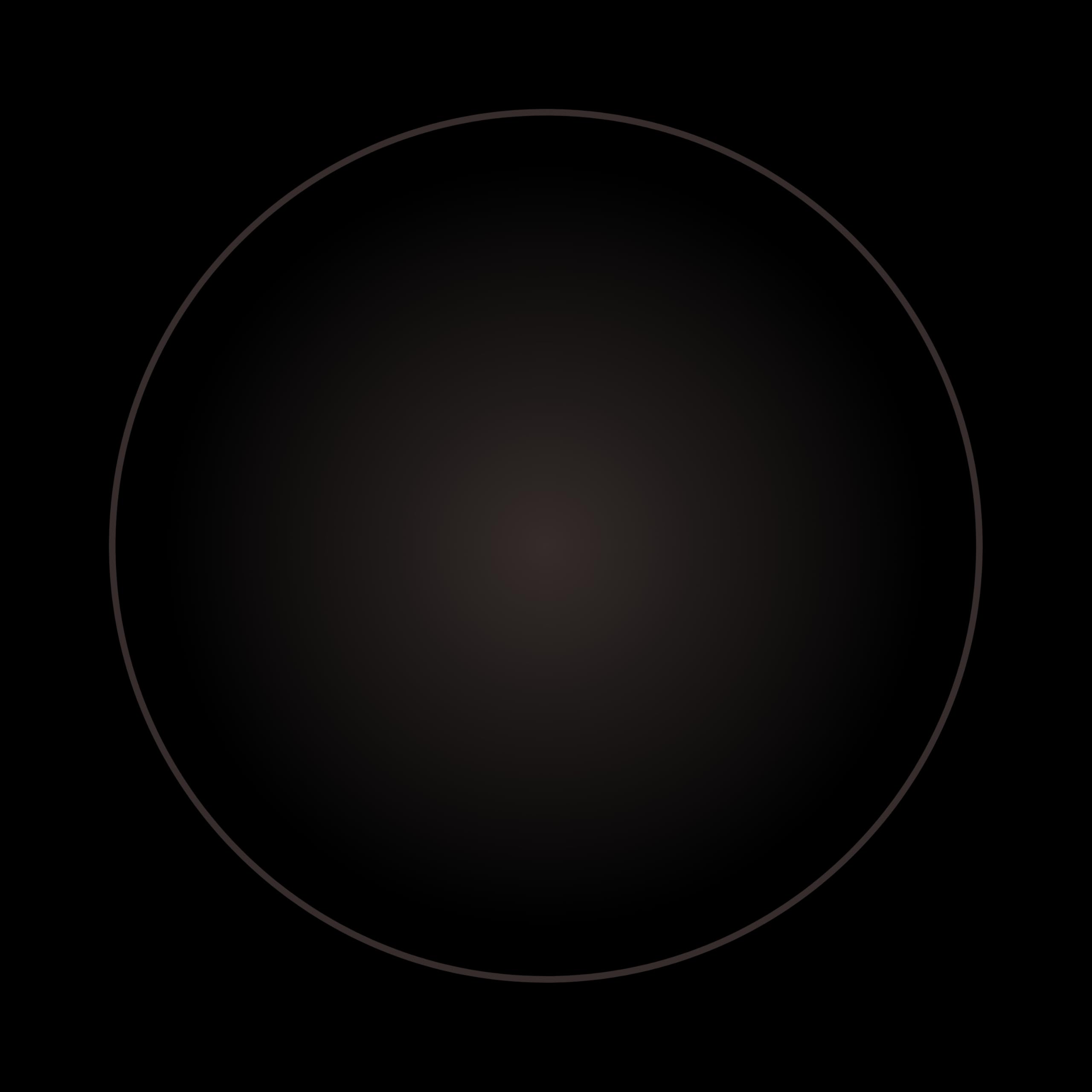 A dark circle with a subtle gradient, centered on a black background, captures the refined elegance of Buffalo Horn Suit Buttons.