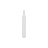 A single, white Collar Stays product with a pointed tip, resembling a plant label or plastic collar stay, is pictured against a plain white background.