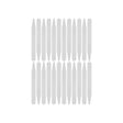 Sixteen gray Collar Stays, shaped like vertical rounded rectangles, are arranged in two rows on a white background.